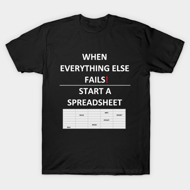 Excel T-Shirt by Pektashop